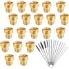 LAINIKE Set di 20 ugelli per carburatore M6, set di ugelli per carburatore, set con 15 aghi per la pulizia, ugelli principali 55 60 65 70 75 80 85 90 95 100 105 110 115 120 125 130 135 140 145 150 per