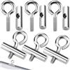 DONGZQAN 6 ganci per listelli, 8 - 10 mm, accessori per guide montanti da 8 mm in acciaio inox, adatti per roulotte, tende da campeggio