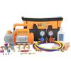 BACOENG Set di pompa a vuoto per aria condizionata HVAC/auto, ricarica refrigerante AC, set di riempimento per auto, ideale per R134A R410A R1234YF