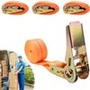EXIN DECHEN 4 Pezzi Cinghia a Cricchetto, 2m×25mm Cinghie di Tensione con Cricchettos