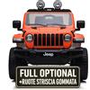 TOYSCAR Macchina Elettrica Per Bambini Jeep Wrangler Rubicon Full Optional Auto Elettrica Per Bambini Telecomandata 2 posti Sedile In Pelle Porte Apribili Doppio Motore Elettrico 12V TOYSCAR arancione