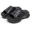 Harssidanzar Sandali con plateau in EVA da donna - robusti sandali antiscivolo per abbigliamento casual HL227EU, Nero, Taglia 36/37