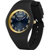 Forrader Orologio da donna impermeabile, orologio sportivo da donna, con quadrante grande e cinturino in morbido silicone, orologio semplice per adolescenti e infermiere (nero/oro)