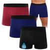 FORVEVO 3 Pack Mutande Incontinenza Uomo,Boxer Lavabili da Uomo con Cuscinetti Protettivi Assorbenti,Boxer Intimo a Prova di Perdite,Controllo Degli Odori Riutilizzabile(Nero&Navy&Rosso,XL)