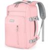 YOKGO Zaino Ryanair 40x20x25,Bagaglio a Mano 40x20x25 Ryanair, Zaino da Viaggio Aereo Piccolo Valigia Zaini Zainetto Uomo Donna 20L Borsa Porta PC 15,6" Laptop per Lavoro Casual Antifurto Rosa