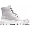 Timberland per donna. TB0A5RPR0321 Stivali in pelle a metà polpaccio con lacci grigi [3197092], Basso, Stringhe, Casual, Grigio