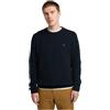 Timberland per uomo. TB0A2CEQZ021 Maglione girocollo in maglia a trecce blu scuro Phillips Brook [3197566], Casual, Cotone, Navy