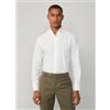 Hackett London per uomo. HM3010508 Camicia Oxford tinta bianca [3288130], Bianco, Casual, Da sera, Cotone, Classico, Manica lunga