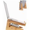 MOYUART Nuvograin - Supporto per computer portatile, in legno, verticale, in bambù, compatibile con MacBook Air Pro/Dell XPS/Surface pro/HP/Pixelbook/Lenovo, altri laptop da 13-17 pollici