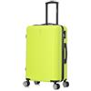 CELIMS - Valigia Media Giallo Fluo Rigida con 4 Ruote Leggera Stiva 20kg 65cm | Serratura Integrata | ABS | Valigia Media con 4 Ruote 65cm | Valigia Week-End | Giallo Fluo