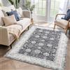 Auton Tappeto lavabile in lavatrice, 160 x 230 cm, design vintage, tappeto antiscivolo per soggiorno, camera da letto, stampa floreale, resistente allo sporco, decorazione per la casa, ufficio, colore