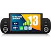 SIXWIN [1+32GB] SIXWIN Android 13 Autoradio con CarPlay/Android/HiFi per FIAT Panda 2013-2020,6.2 HD TouchScreen Schermo Navigatore con WiFi RDS FM USB Bluetooth Mirrorlink
