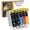 D&C Cartuccia d'inchiostro compatibile per Canon PGI-5 CLI-8 per Canon Pixma MP530 MP600 MP600r MP610 MP800 MP800r MP810 MP830 MP970 MX700 MX850 iP3300 iP3500 iP4200x iP4300 iP4500x iP5200 (5-Pack)