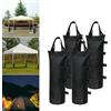 HOMURY Set di 4 sacchi di sabbia per gazebo, con doppia cucitura, borsa di sabbia 600D Oxford e spessore per gazebo, tende da giardino, pietre, riempibili con sabbia