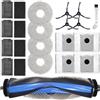 DianSung Accessori di ricambio per Ecovacs Deebot T50 Max Pro Omni,T50 Max Omni,T50 Max Pro Omni Gen2 aspirapolvere robot,1 Spazzola a Rullo + 4 Panni + 4 sacchetti + 4 spazzole laterali + 4 filtri