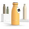 LARS NYSØM Borraccia Termica 350ml in Acciaio Inox | Bottiglia isolata 0.35 litro | Bottiglia d'Acqua a Tenuta stagna per Sport, Bicicletta, Cane (Mustard Yellow, 350ml)