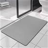 SOLIC Tappetino da Bagno Assorbenti, Tappeto Bagno Antiscivolo, Antiscivolo Lavabile Morbido in Microfibra Tappeto da ad Asciugatura Rapida Tappetino per Doccia e Ingresso (Grigio, 40x60cm)