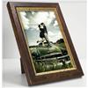 Cornici, DK, FM Cornice Portafoto Colbert 25 mm Arte Povera in Legno Noce con Filo Oro (18x24 cm)