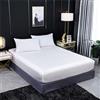 Generic Lussuoso coprimaterasso in seta di gelso naturale con angoli per letto matrimoniale king size con fascia elastica tinta unita