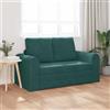Hoodmeel Divano Letto 2 Posti, Divano 2 Posti, Divano Letto Matrimoniale, Divano Letto Pieghevole, Divano Letto 2-in-1 in Velluto Verde Scuro 148x71x83 cm