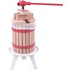 Froadp Spremiagrumi in Legno, Premitutto Manuale a Vite con Strofinaccio, Torchio da Frutta per Frutta Pressatura Mosto UVA Mele e Frutti, Pigiatrice per Fare Succhi e Vino, capacità 6 Litri