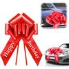 Fiocco Auto Compleanno Rosso 76 Cm - Con Scritte Happy Birthday
