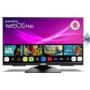 Cello C2425WSF TV FULL HD SMART/DVD da 24 pollici lettore DVD integrato triplo sintonizzatore Bluetooth sistema operativo superveloce WebOS by LG Disney+ Netflix Prime Made in Europe [2025]