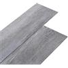 vidaXL Listoni Pavimento in PVC 5,02 m² 2 mm Autoadesivi Legno Grigio