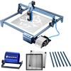SCULPFUN S9 Macchina per Incisione Con Air Assist, Honeycomb, Rullo Rotante, Kit di Espansione 950 x 410 mm, Effetto Taglio 90 W, per Legno e Metallo