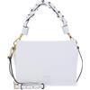 Coccinelle Boheme Grana Double Crossbody Double Grainy Leather Bril. Wh/Cela. Gr