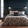 Dreams & Drapes Lodge Bear Walks - Set copripiumino in cotone spazzolato, per letto matrimoniale, colore: naturale
