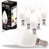 V-TAC 10x Lampadine LED Candela con Attacco E14 3,7W (Equivalenti a 25W) - Lampadine di Nuova Generazione - 320 Lumen - Massima Efficienza e Risparmio Energetico - 6500K Luce Bianca Fredda, VT-2076