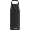 Sigg - Borraccia termica in acciaio inox - Shield Therm One - adatta per bevande gassate - A tenuta stagna - Lavabile in lavastoviglie - Senza BPA - 90% riciclata - Per esterni - Nero - 0,5 L