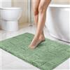 Emma Barclay - Set da bagno in 100% cotone, 2 pezzi, colore: Verde salvia, 100%, tappetino 50 x 80 cm, piedistallo 50 x 40 cm
