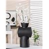 Casablanca modernes Design Casablanca - Vaso decorativo moderno per erba della pampa, decorazione per soggiorno, regalo di compleanno, colore: antracite grigio scuro, altezza 32 cm