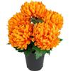 Flair Flower Fiore artificiale crisantemo in vaso, pianta da balcone, fiore, decorazione per matrimonio, crisantemo, decorazione autunnale, fiore artificiale, pianta artificiale