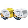 Korbond Filo Metallico in Poliestere 320 m (2 rocchetti da 160 m), Ideale per Ricamo, Cucito a Mano, Quilting, Macchina da Cucire, Decorazioni Natalizie, per incartare Regali, Colore: Oro/Argento