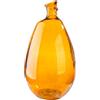 GILDE Vaso organico, vetro, marrone, altezza 47 cm x diametro 26 cm, vaso decorativo bulboso, produzione europea, materiale riciclato