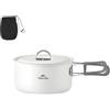 Naturehike Kit di pentole da campeggio, antiaderenti, leggere, 1,4 l/2,8 l, padella da 19,1 cm e bollitore da 0,8 litri con borsa a rete, set portatile da cucina all'aperto per picnic, trekking,