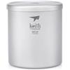 Keith tazza in titanio a doppia parete con coperchio Ti3302