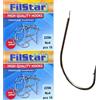 PRO FILSTAR Set 20 Ami da Pesca N4 in Acciaio al Carbonio - Ganci Pesca | Acqua Dolce e Salata - Amo Super Affilato - Accessori - Carpa - Attrezzatura Carpfishing - Articoli - Fishing