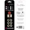 TecnoOdino Padel Dampers antivibrazione, Easy Vibes, variare Il bilanciamento della Racchetta, Personalizzazione Racchetta, smorzatore di Vibrazioni, 0,7 Grammi - 8 pz (Bianco)