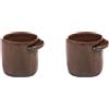 Serax - Set di 2 - Ø 6,3 x H 6,4 cm Out of line - Marrone - Gres smaltato - Designer Uncharted