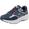 Skechers Go Run Consistent 2.0, Sneaker Uomo, Navy And Red Leather/Textile, 47 EU