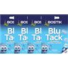 Bostik 4 x Bostik Blu Tack 60 g - Adesivo riutilizzabile originale per casa, ufficio, fai da te | Alternativa a spilli e nastro | Smart BluHacks Stucco