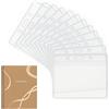 YISCOKO 12 porta tessere in plastica, trasparente, orizzontale, impermeabile, porta badge, badge identificativo, 10 x 8,5 cm (lunghezza x larghezza)