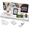 Temple Spring Vassoio da bagno estensibile per vasca da bagno con candele, bicchieri da vino, libri,supporti per iPad e telefono,vassoio da bagno regolabile in bambù sopra gli accessori vasca-Bianco