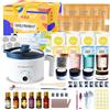 LINGQIAN Kit di produzione di candele per adulti, cera di soia per candela, candele fai da te per creare le tue candele