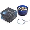 Ancient Wisdom Candela Segni Zodiacali con Gemme, Bracciale Incluso, Idea Regalo Donna, Uomo, Festa della Mamma, Compleanno (Pesci)