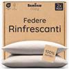 Bambaw Federe in bambu 50x70 cm, Confezione da 2, Federa cuscino antiacaro e anallergica, Biancheria da letto fresca e traspirante, Federa fibra di bambù per la cura di viso e capelli (Sabbia)